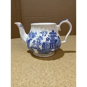 Sadler England Blue Willow Teapot – No Lid – VTG Crazed Transferware